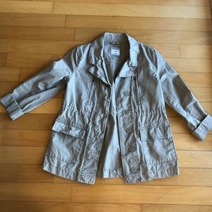 Old Navy Long Field Surplus Jacket, Khaki, Small